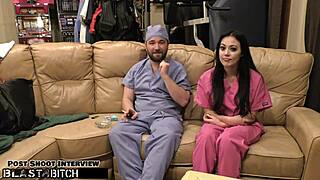 Bound Slave Blasts Mouth With Huge Cum Load Backstage