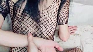 Elegant couple's deep penetration fun