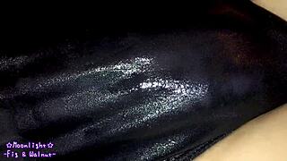 Dark Blue Competitive Swimsuit Slippery With Lotion