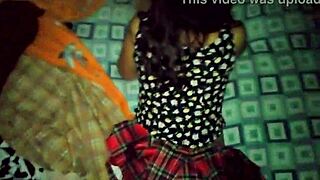 Latina housewife bent over for monster cock in bedroom