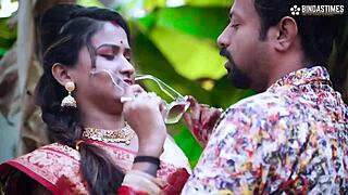 The brother-in-law impressed his new bride and fucked her hard when the husband was away