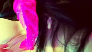 Hot girl devours friend's thick cock as christmas gift