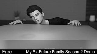 I can't believe my ex is in this erotic lesbian game with milfs and sex scenes