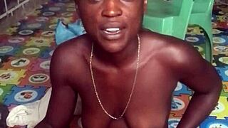 Crazy bitch twerking naked then enjoyed fucking her big dildo in both ass and pussy!