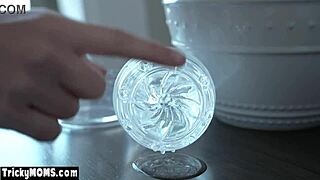 desperate milf stepmom olive glass fingering her pussy in taboo roleplay