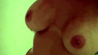 Diamond enjoys a relaxing shower session in the bathroom