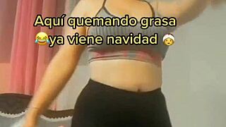 panty outline visible in tight leggings
