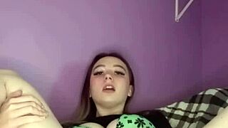 Young Amateur Teen Feels Thrill Rubbing Puffy Pussy