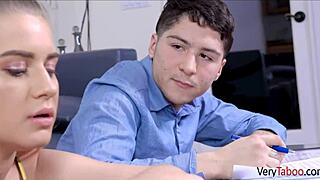 horny stepsister homework with taylor blake?