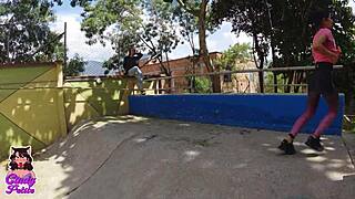 British redhead student nurse sucks patient's cock for orgasm!