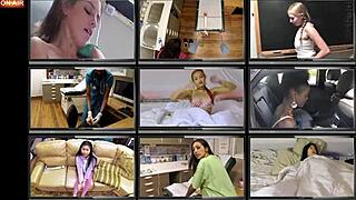 Michelle Anderson's Freshman Pussy Spread for Mandatory Hitachi Orgasm by Boyfriend.