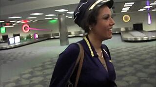 milf stewardess wrecked by black dick 😍