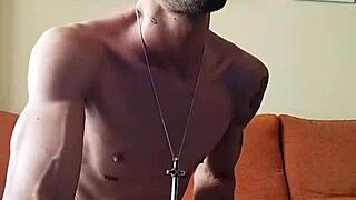 Spanish man watches porn.