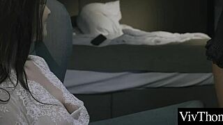 sexy naomi bennett plays with lovers big beautiful breasts and spanks her curvy ass