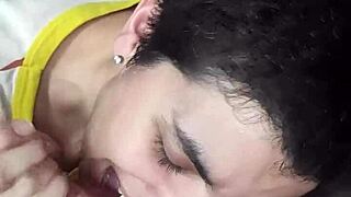 licking cum from fingers bonus track quickie blowjob and cumplay