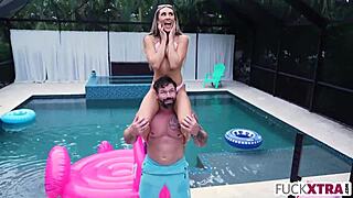 Blonde Student Fucks Ass After Massage With Anal Creampie