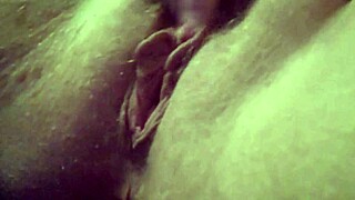 amateur milf has solo masturbation session with multiple orgasms.