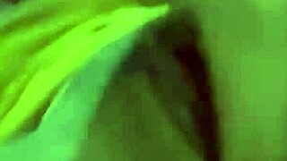 beautiful latina feels so good masturbating before club.