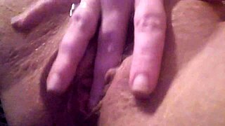 amateur milf has solo masturbation session with multiple orgasms.