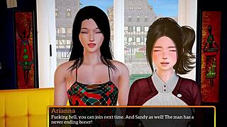 Teen Brunette Plays Game with Big Tits and Ass