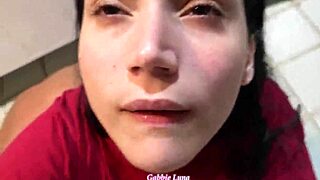 Putting two cocks in Gabbie Luna's face