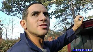 Mature English Milf in Stockings Bent Over for Doggy