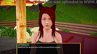 Teen Brunette Plays Game with Big Tits and Ass