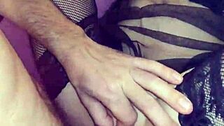 Amateur Home Couple Filming Intimate Moments In Lingerie