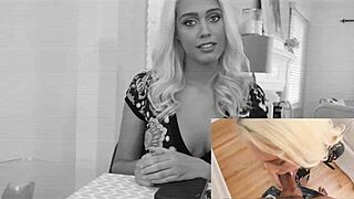 Blonde Babe Tricked Into Showing Her Big Tits 😜