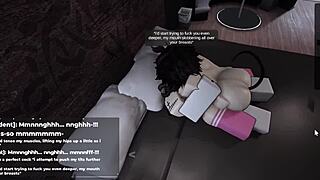 Cute Slut In Roblox Game Tries To Please With Big Ass