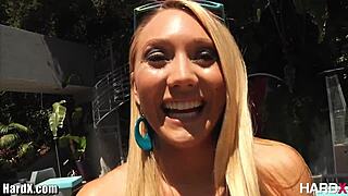 AJ Applegate Exclaims, 'Wow, This Gangbang Blowjob And Cum Facial Is So Intense!'