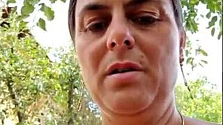 I watch this blonde milf masturbating to orgasm