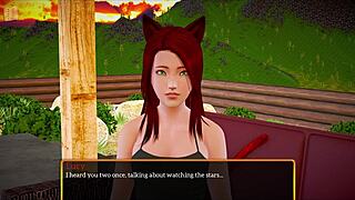 Teen Brunette Plays Game with Big Tits and Ass