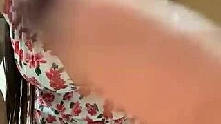 hey, what do you think about this sexy latina with big tits depilating her smooth skin?