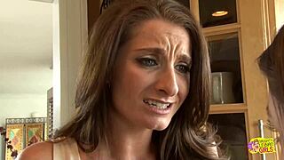 arousing kitchen sex lesbians cum