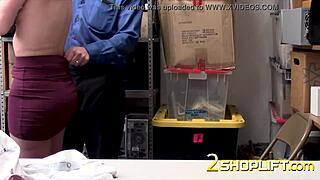 Hot shoplifter alex moore gets fingered and fucked