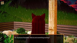 Teen Brunette Plays Game with Big Tits and Ass