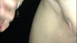 my girlfriend taking it at the glory hole