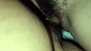 moaning while fucking sister-in-law's tight wet pussy under dress