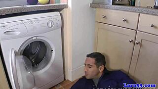 Mature English Milf in Stockings Bent Over for Doggy