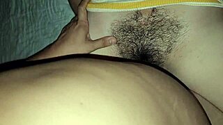 moaning while fucking sister-in-law's tight wet pussy under dress