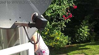 my sexy neighbor with big tits and saggy ass