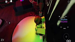 Having sex with bunny friend in Roblox