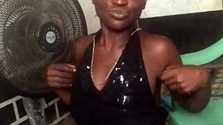 Crazy bitch says, 'I love twerking naked after sexy clothes.'