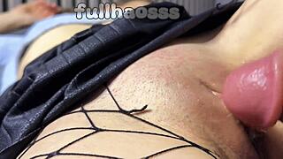 Asian teen pussy fucked cum inside