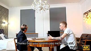 I recall the tutor with short hair having an affair with her disciple