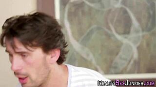 Real pornstar feels intense pleasure riding monster cock.