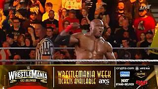 Seth Rollins faces Austin Theory and Bobby Lashley