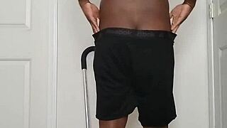 starting the day by undressing and spreading ass wide open