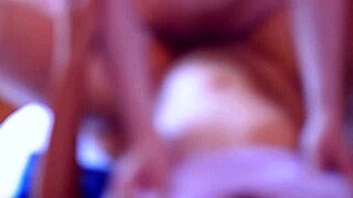 Stepmom cheats with stepsister's sports companion in private house